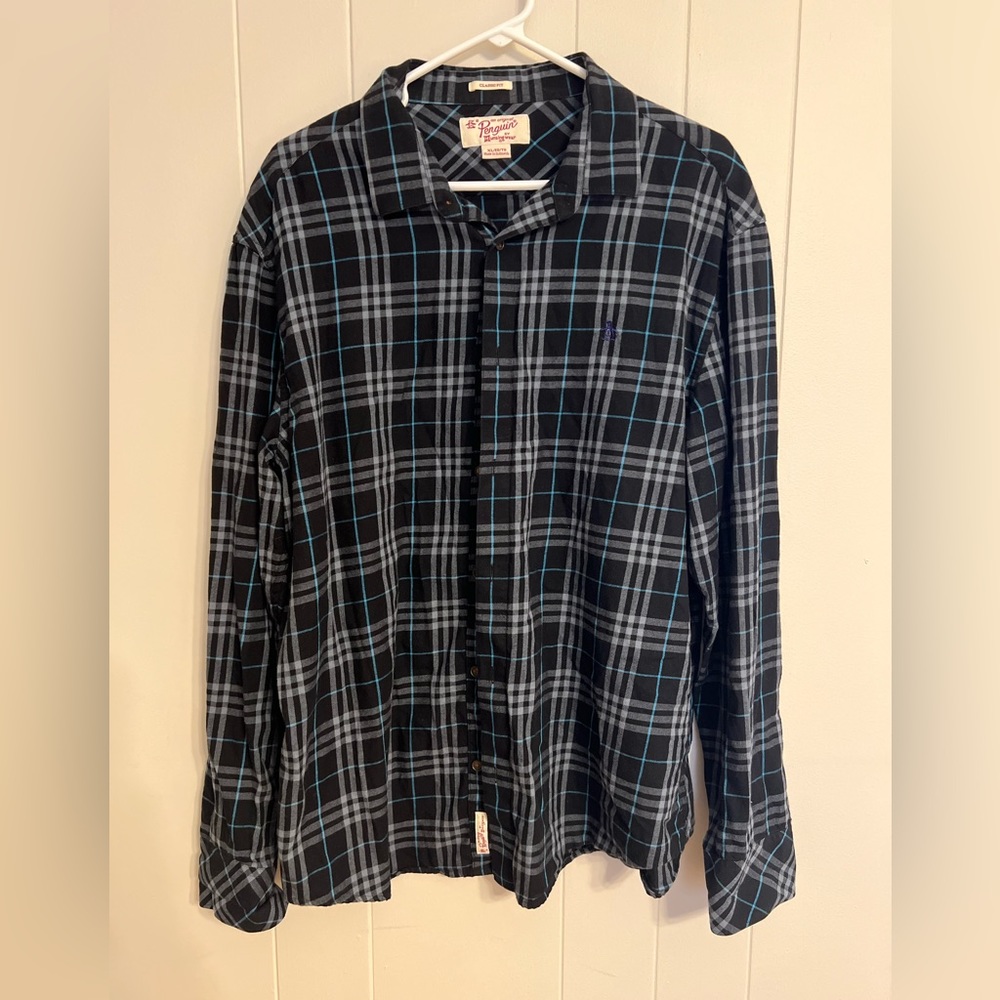 Original‎ Penguin flannel Shirt Sz XL